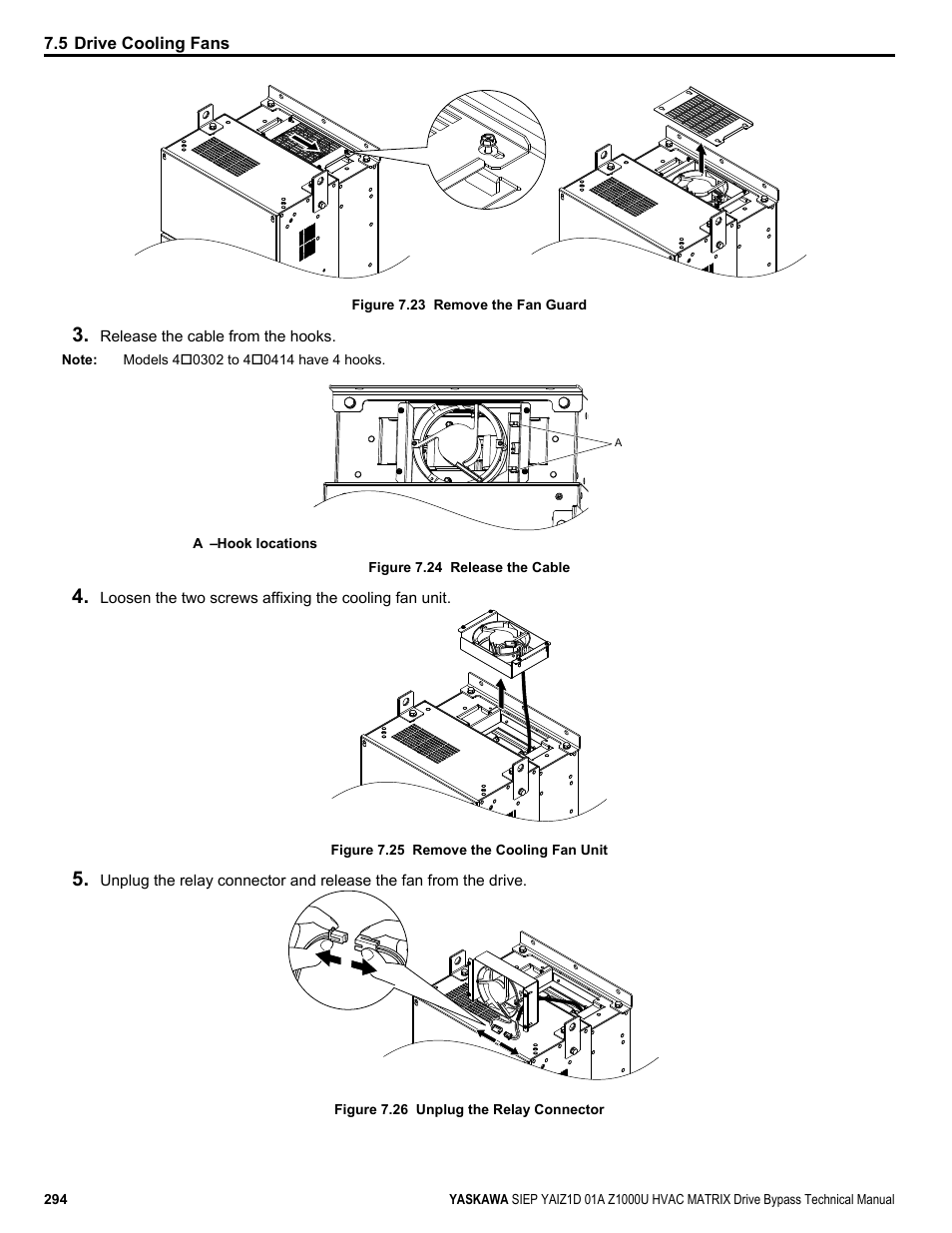 Yaskawa Z1000U HVAC Matrix Bypass User Manual | Page 294 / 472
