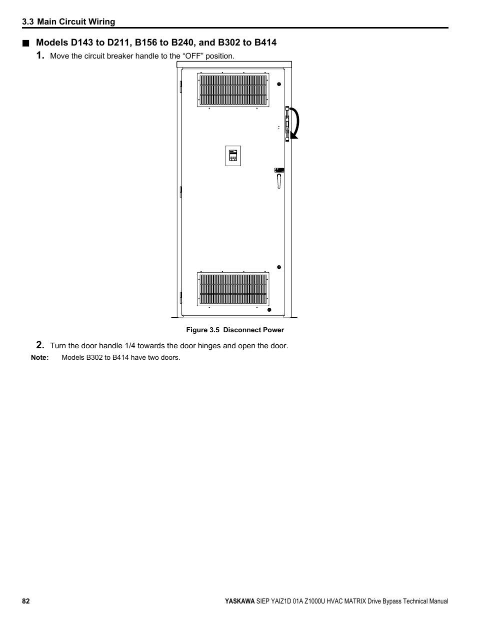 Yaskawa Z1000U HVAC Matrix Bypass User Manual | Page 82 / 472