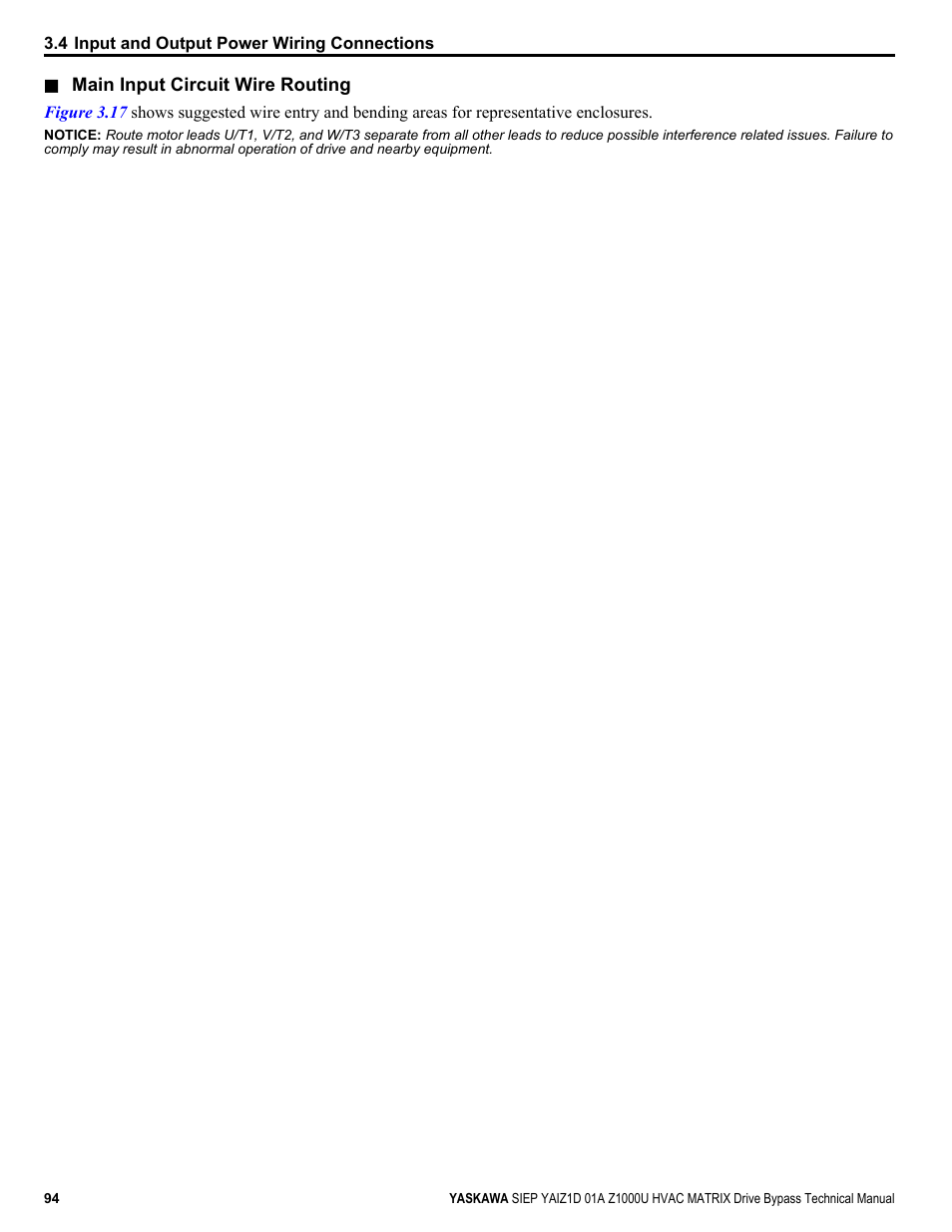 Yaskawa Z1000U HVAC Matrix Bypass User Manual | Page 94 / 472