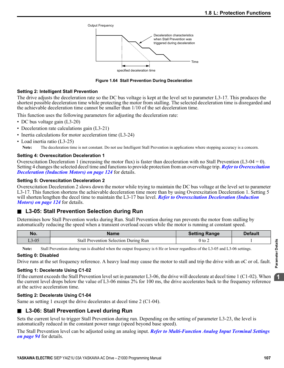 Yaskawa AC Drive Z1000 AC Drive HVAC Fan User Manual | Page 107 / 340