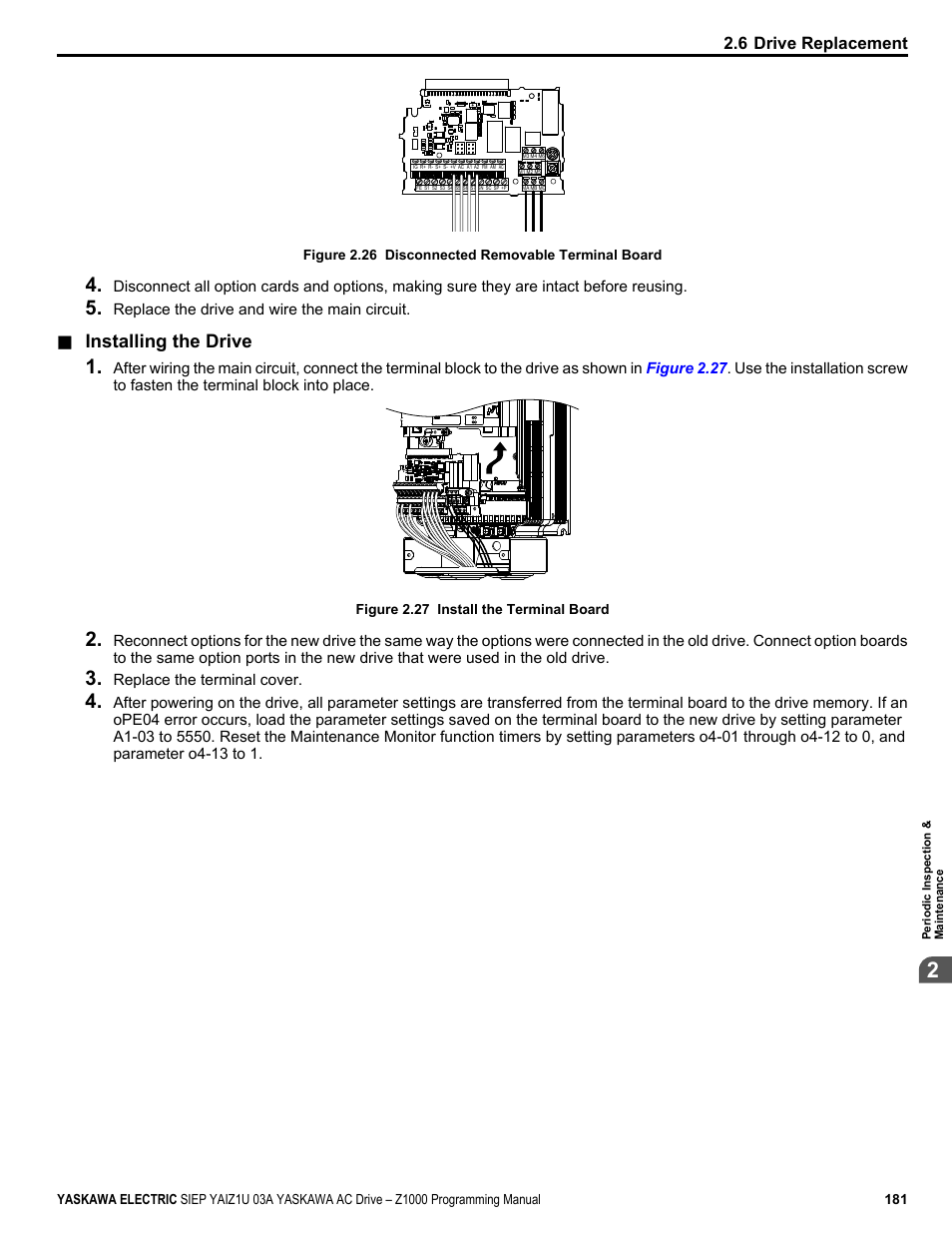 Yaskawa AC Drive Z1000 AC Drive HVAC Fan User Manual | Page 181 / 340
