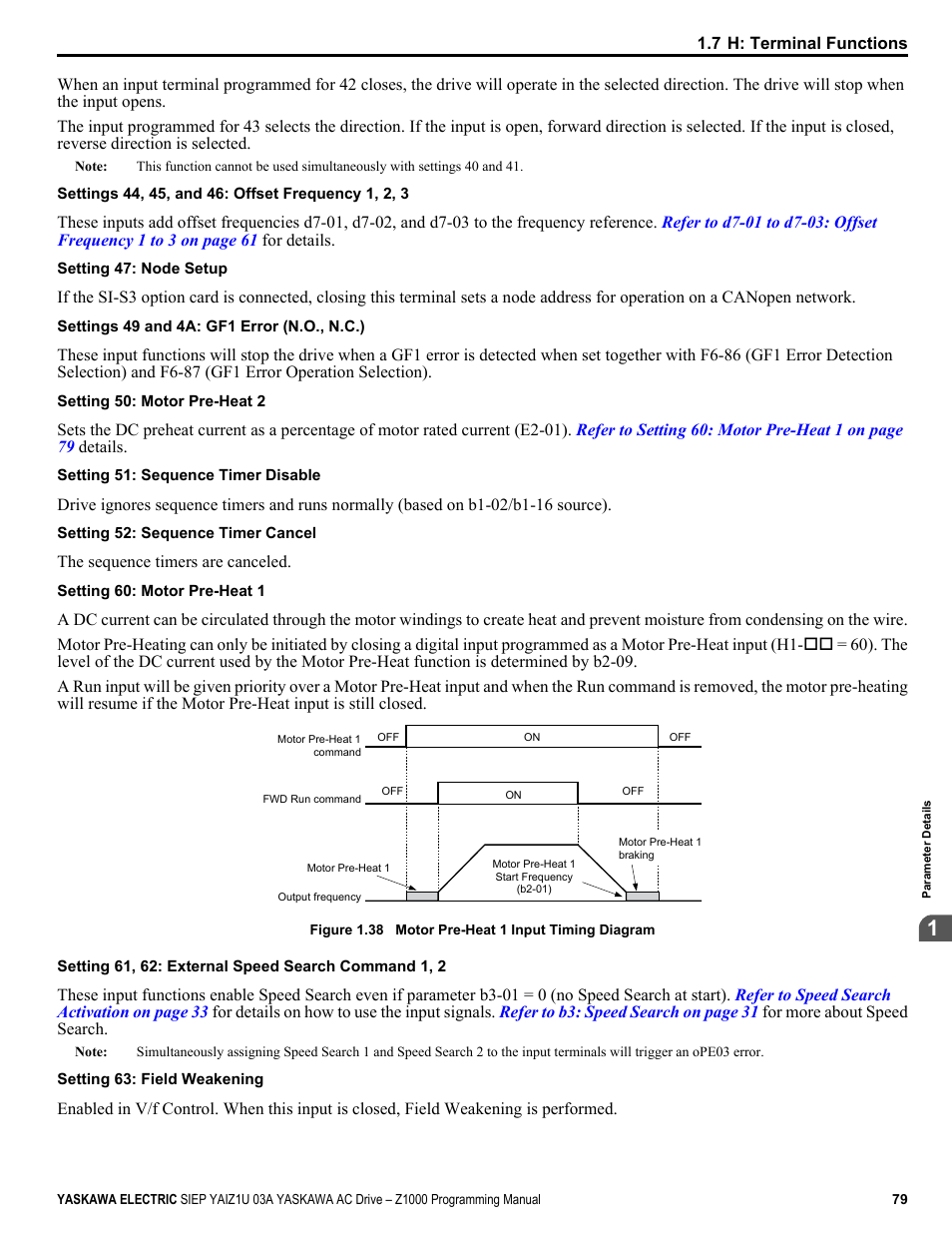 Yaskawa AC Drive Z1000 AC Drive HVAC Fan User Manual | Page 79 / 340