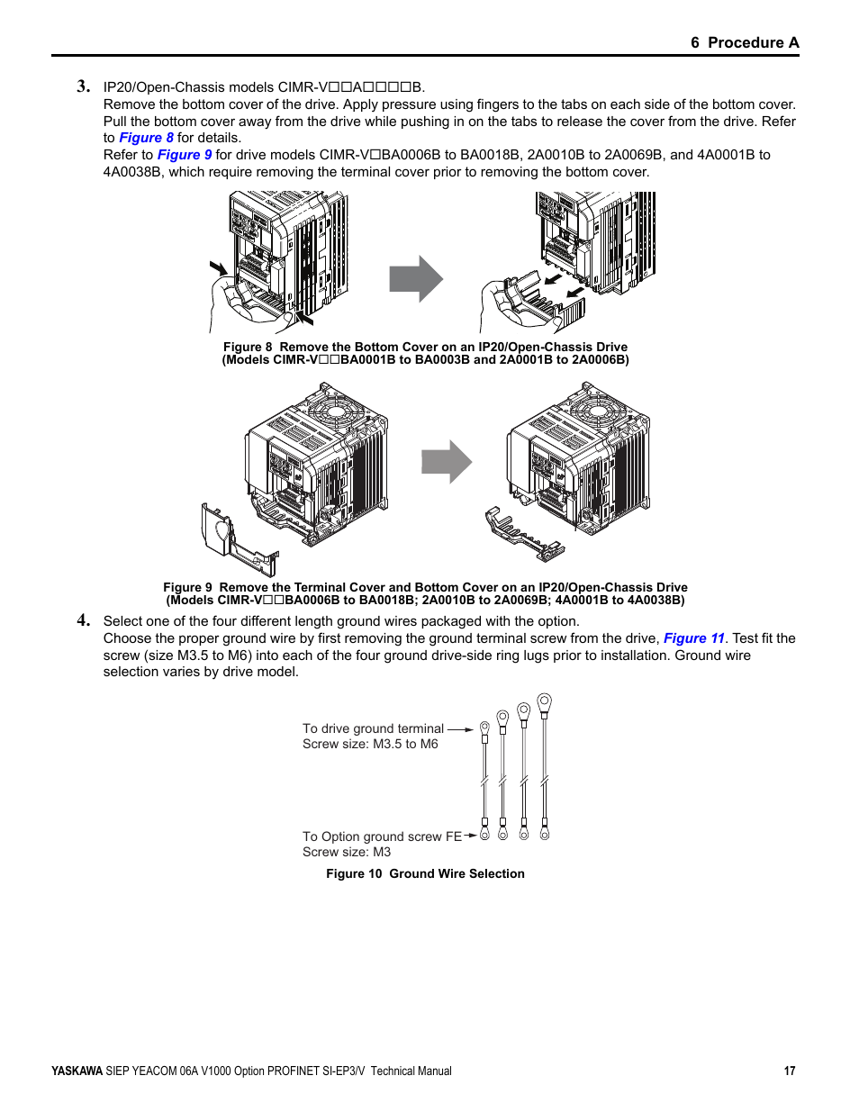 Yaskawa V1000-Series Option SI-EP3/V PROFINET User Manual | Page 17 / 72
