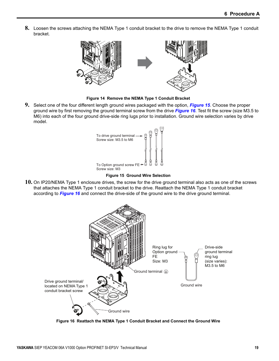 Yaskawa V1000-Series Option SI-EP3/V PROFINET User Manual | Page 19 / 72