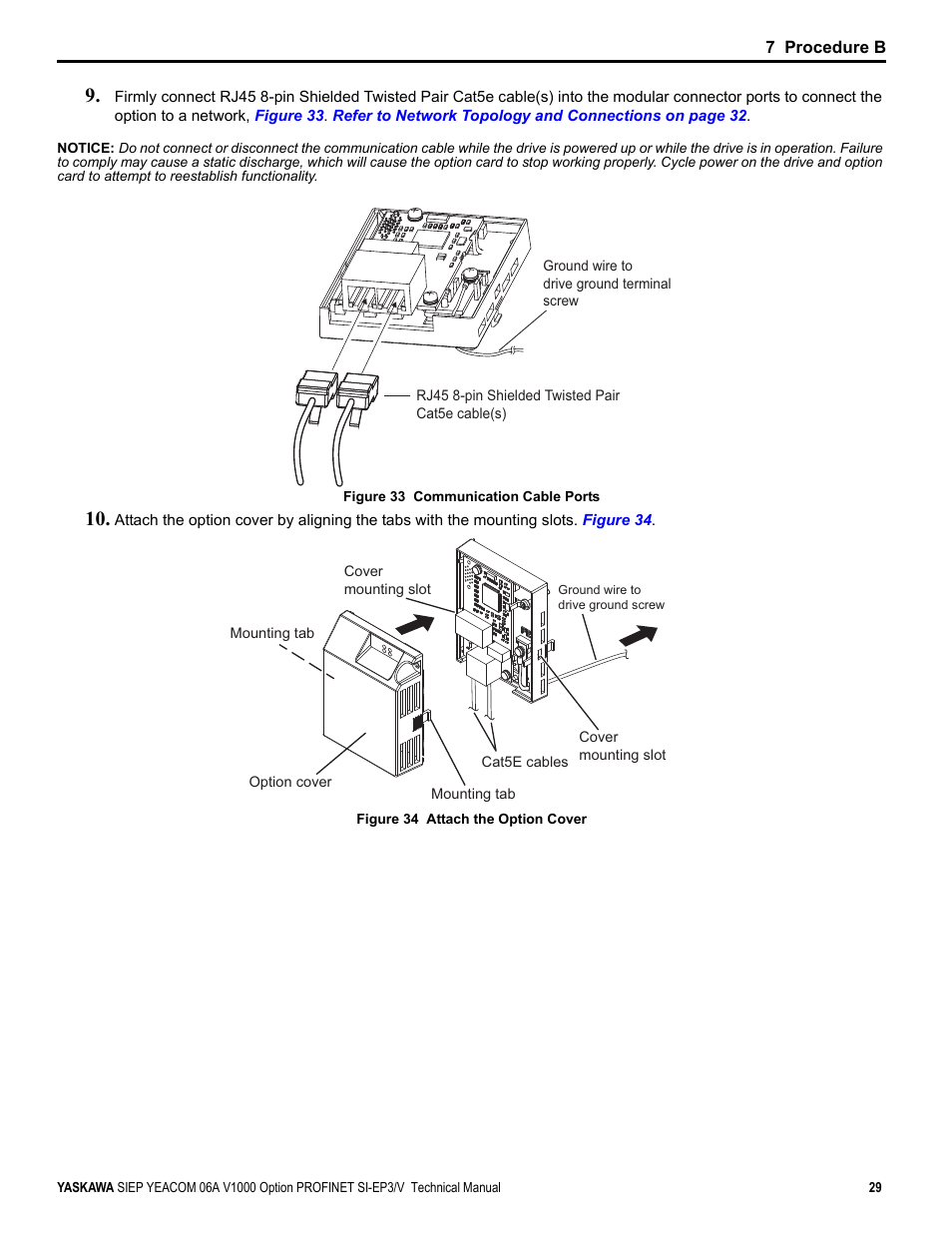 Yaskawa V1000-Series Option SI-EP3/V PROFINET User Manual | Page 29 / 72
