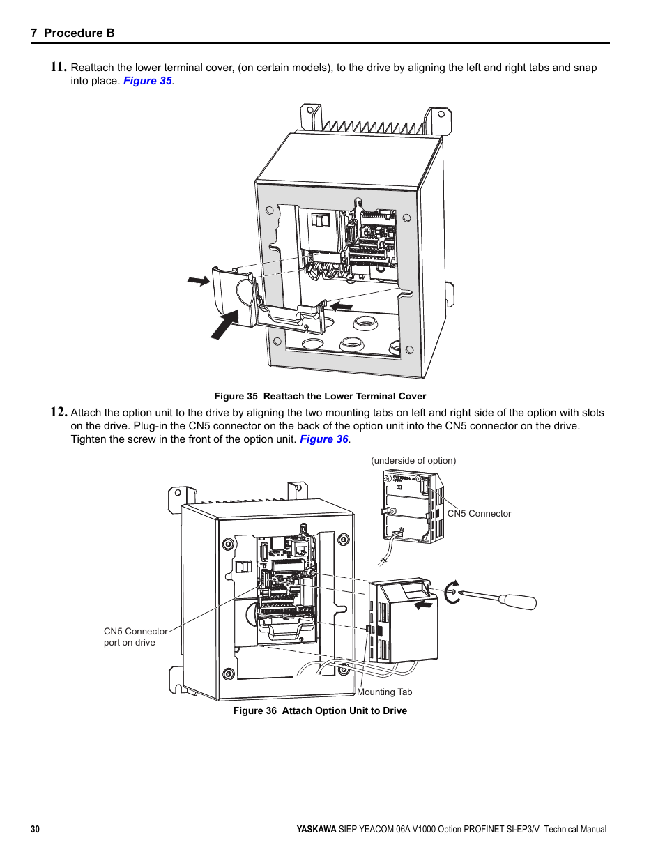 Yaskawa V1000-Series Option SI-EP3/V PROFINET User Manual | Page 30 / 72