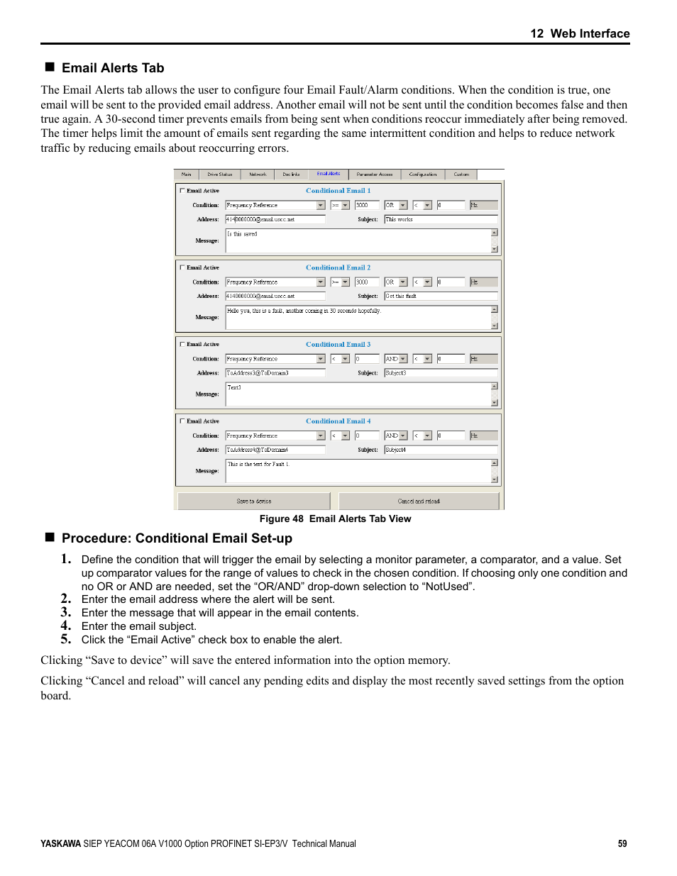 Yaskawa V1000-Series Option SI-EP3/V PROFINET User Manual | Page 59 / 72