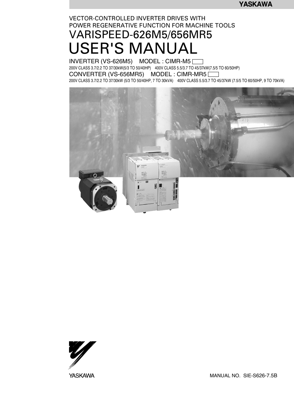 Yaskawa Varispeed 626M5 User Manual | 305 pages