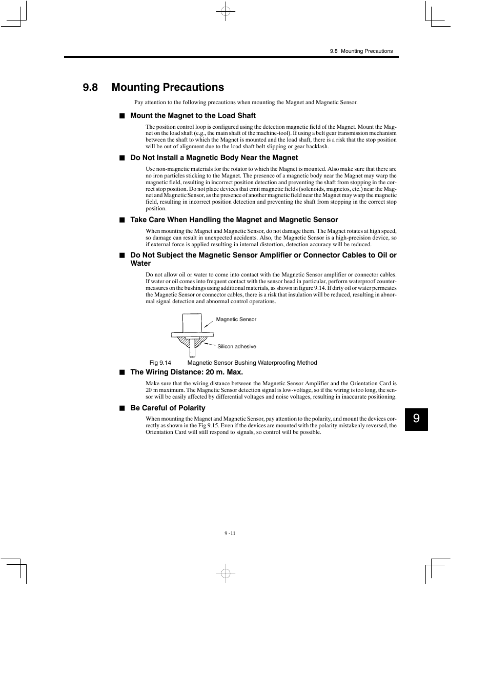 8 mounting precautions | Yaskawa Varispeed 626M5 User Manual | Page 160 / 305