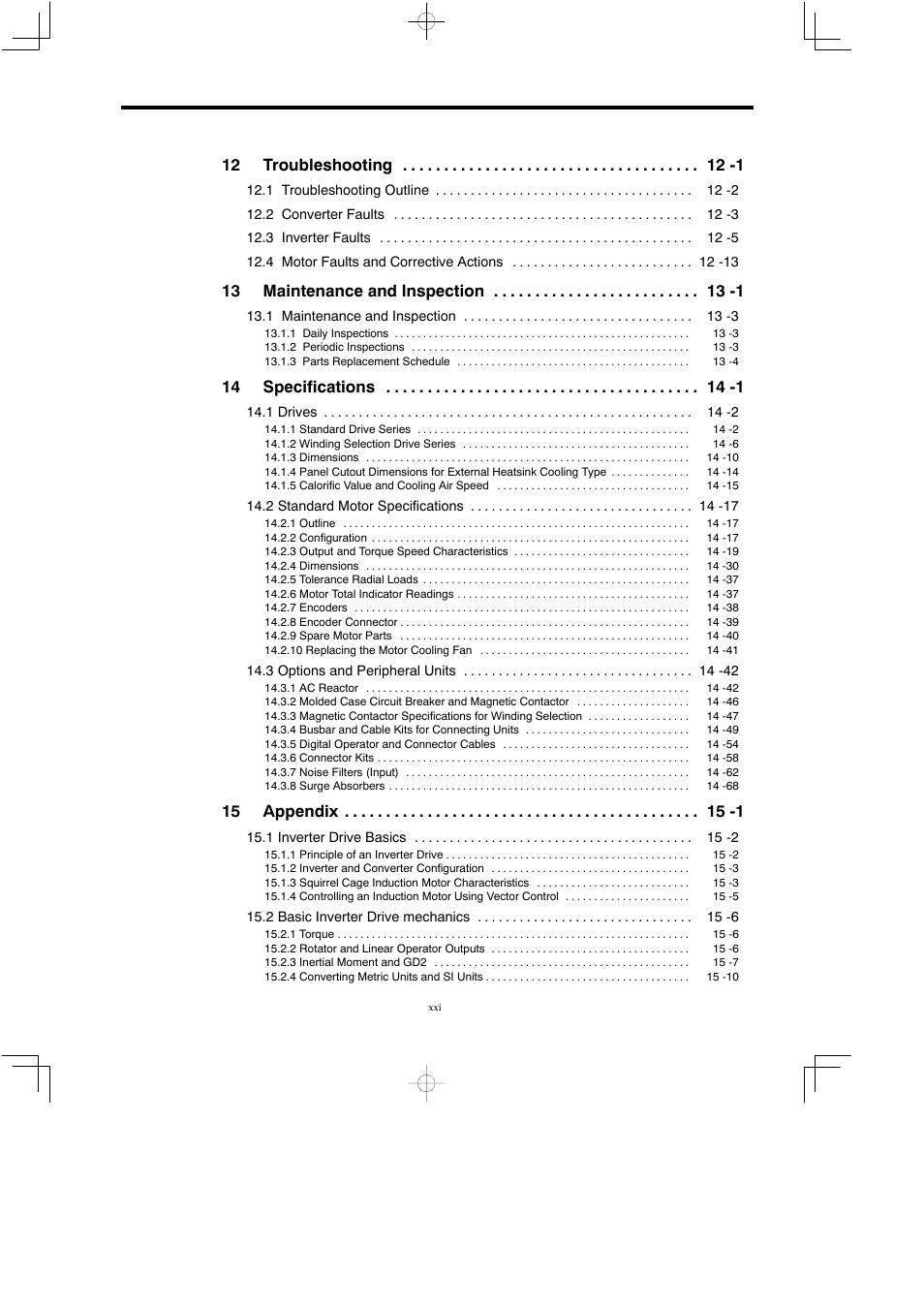 Yaskawa Varispeed 626M5 User Manual | Page 22 / 305
