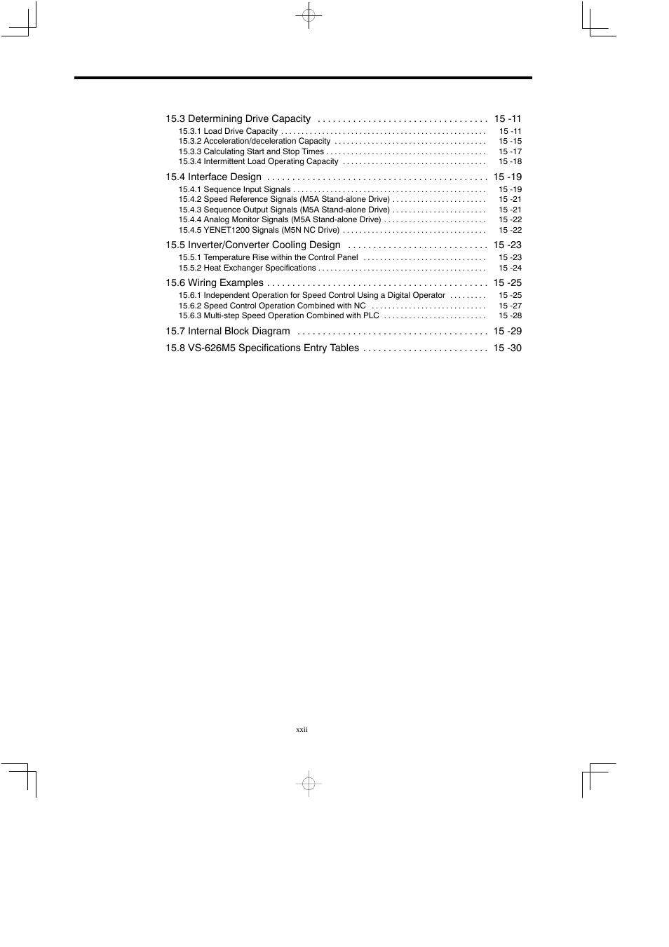 Yaskawa Varispeed 626M5 User Manual | Page 23 / 305