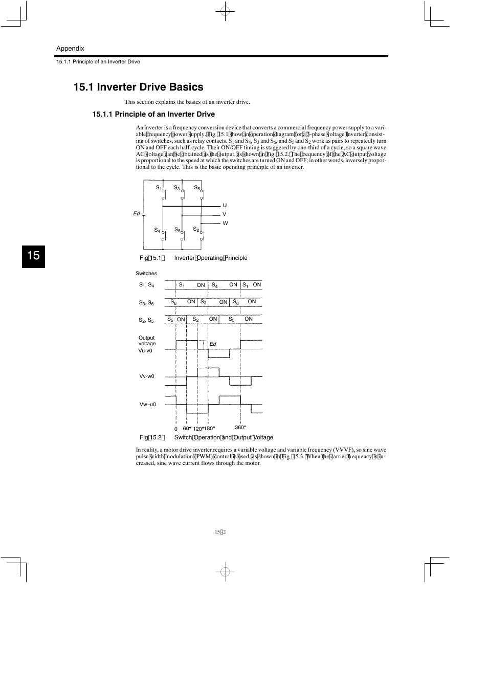 1 inverter drive basics, 1 principle of an inverter drive | Yaskawa Varispeed 626M5 User Manual | Page 274 / 305