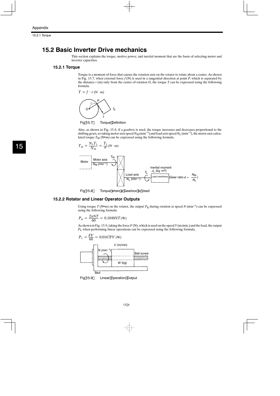 2 basic inverter drive mechanics, 1 torque, 2 rotator and linear operator outputs | Yaskawa Varispeed 626M5 User Manual | Page 278 / 305