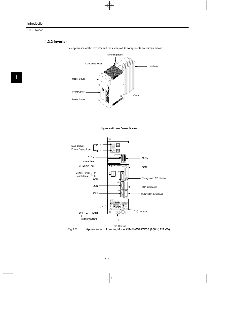 2 inverter, Introduction | Yaskawa Varispeed 626M5 User Manual | Page 29 / 305