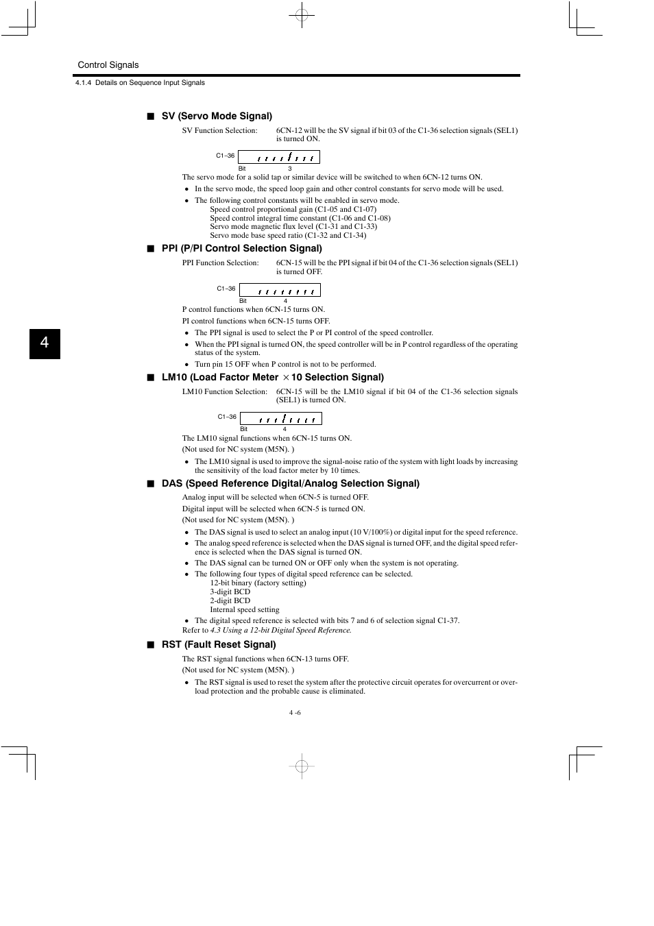 Yaskawa Varispeed 626M5 User Manual | Page 81 / 305