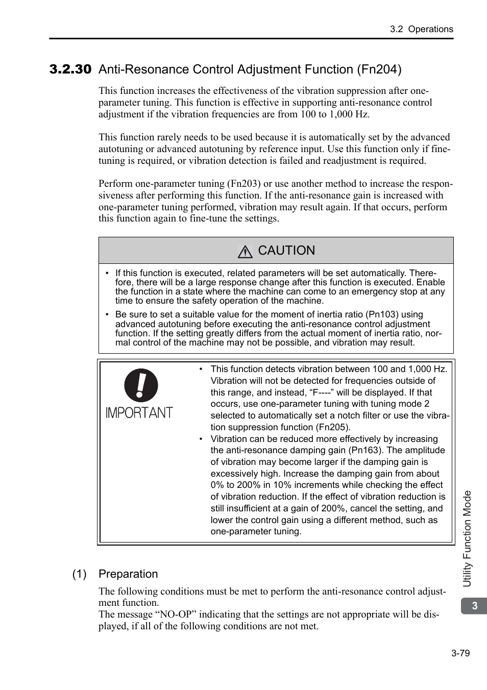 Caution | Yaskawa Sigma-5 User Manual: Operation of Digital Operator User Manual | Page 113 / 145