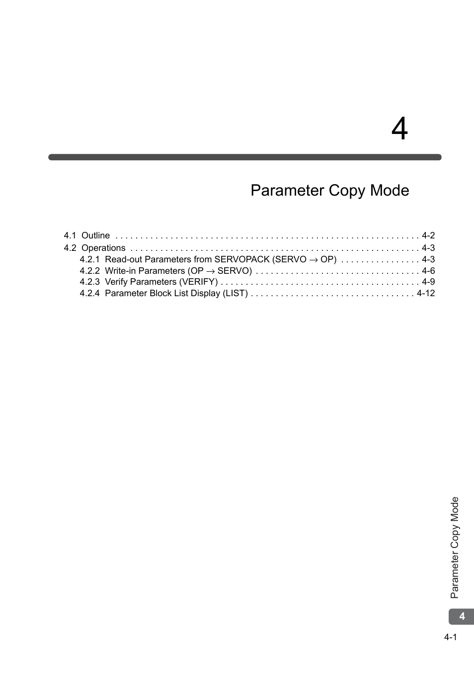 4 parameter copy mode, Parameter copy mode | Yaskawa Sigma-5 User Manual: Operation of Digital Operator User Manual | Page 131 / 145