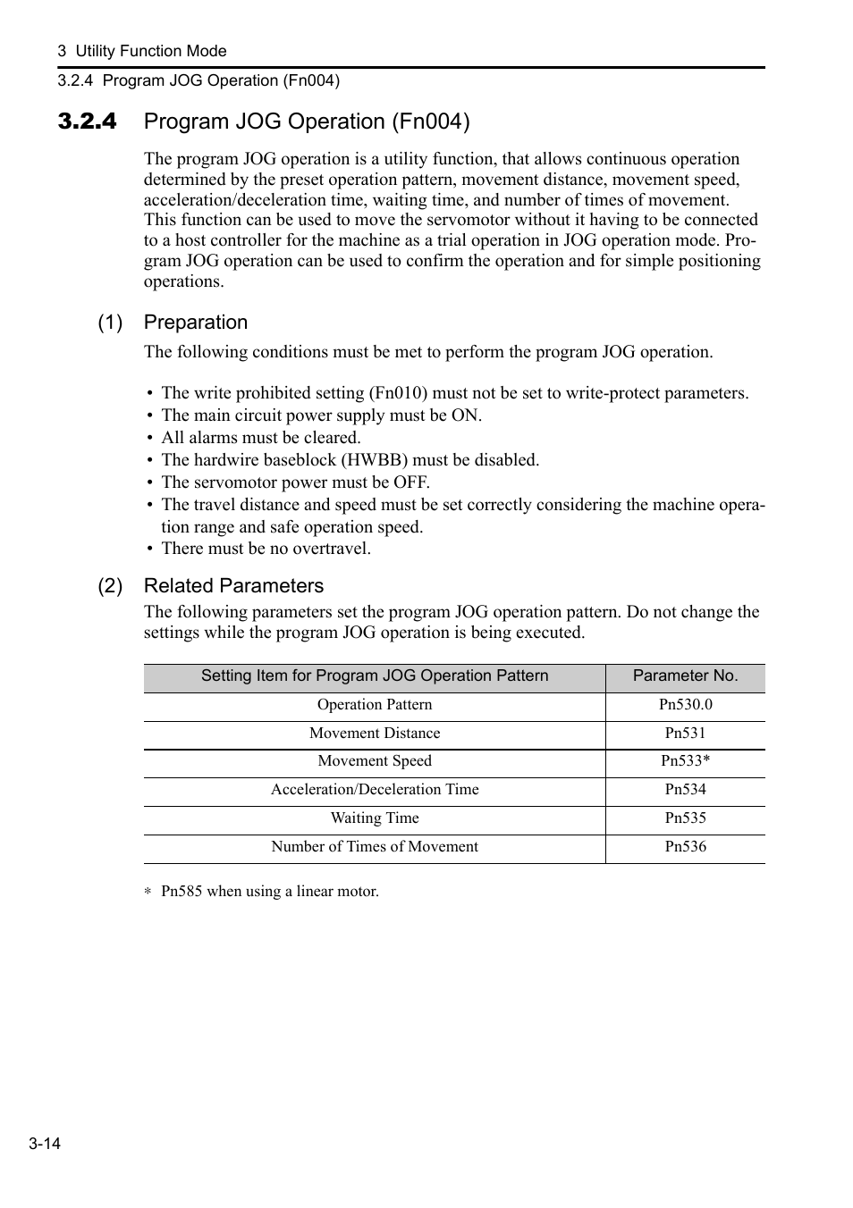 4 program jog operation (fn004) | Yaskawa Sigma-5 User Manual: Operation of Digital Operator User Manual | Page 48 / 145