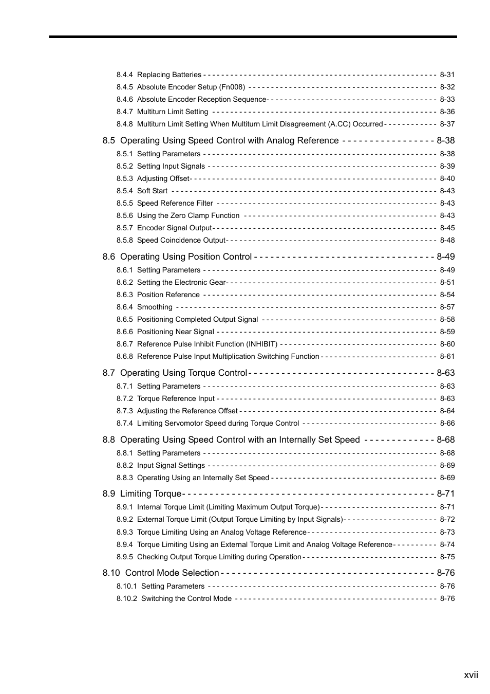 Yaskawa Sigma II Series SGMVH User Manual | Page 17 / 339