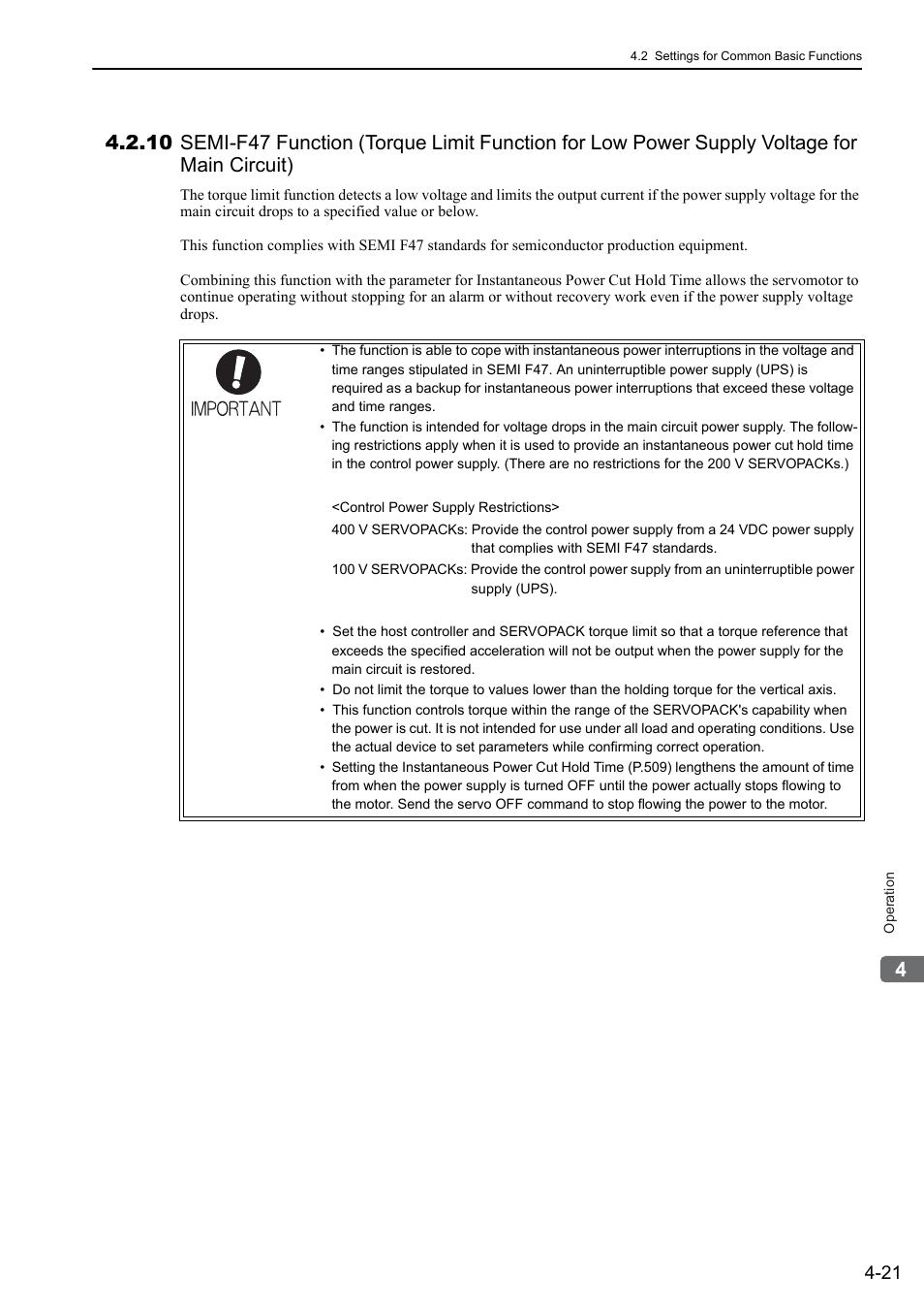 Yaskawa Sigma-5 User Manual: Design and Maintenance - Rotary Motors User Manual | Page 104 / 329