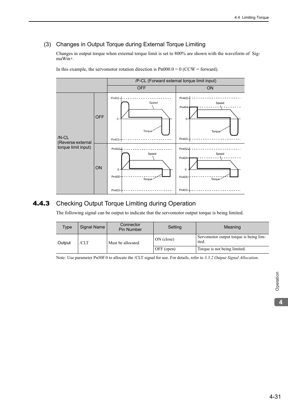 3 checking output torque limiting during operation | Yaskawa Sigma-5 User Manual: Design and Maintenance - Rotary Motors User Manual | Page 114 / 329