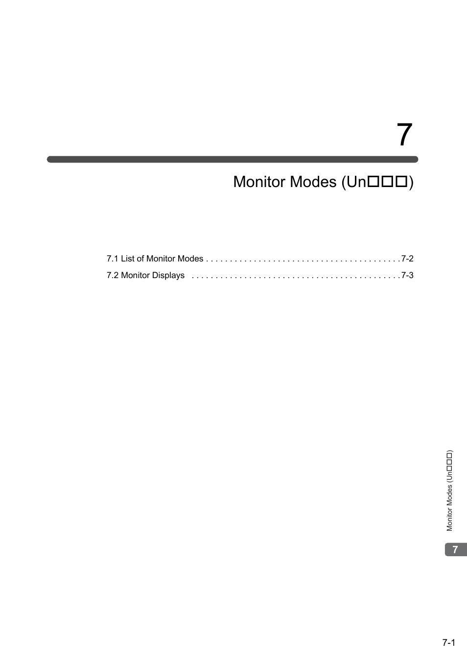 7 monitor modes (un*** ), Monitor modes (un ) | Yaskawa Sigma-5 User Manual: Design and Maintenance - Rotary Motors User Manual | Page 240 / 329