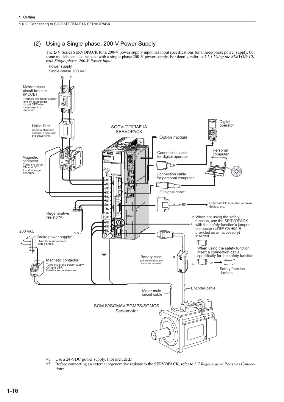 Yaskawa Sigma-5 User Manual: Design and Maintenance - Rotary Motors User Manual | Page 34 / 329