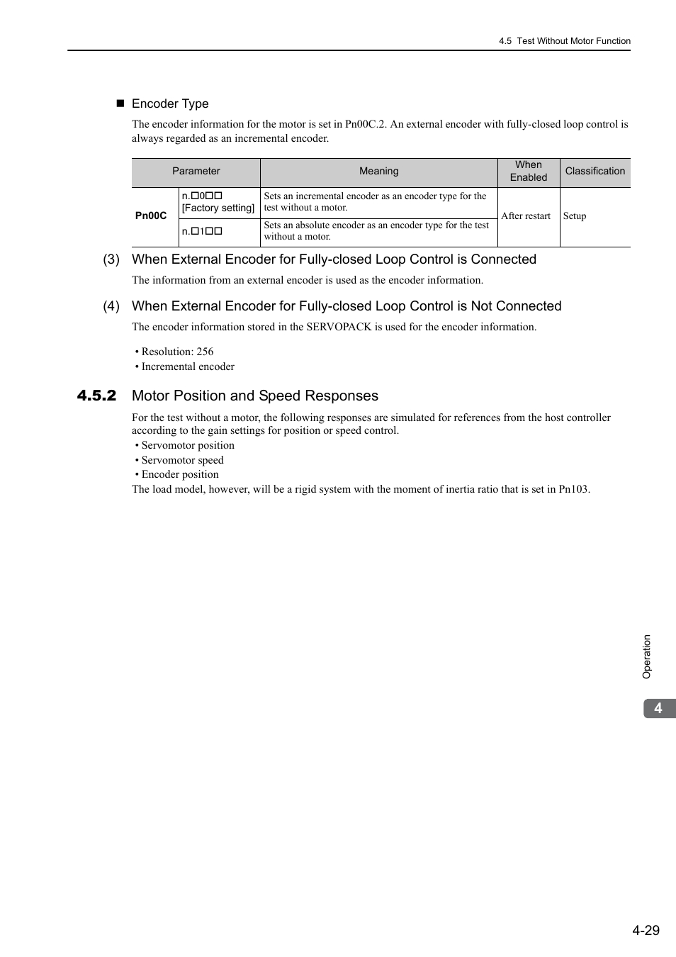 2 motor position and speed responses | Yaskawa Sigma-5 User Manual: Design and Maintenance - Rotary Motors MECHATROLINK-III Communications Reference User Manual | Page 114 / 391