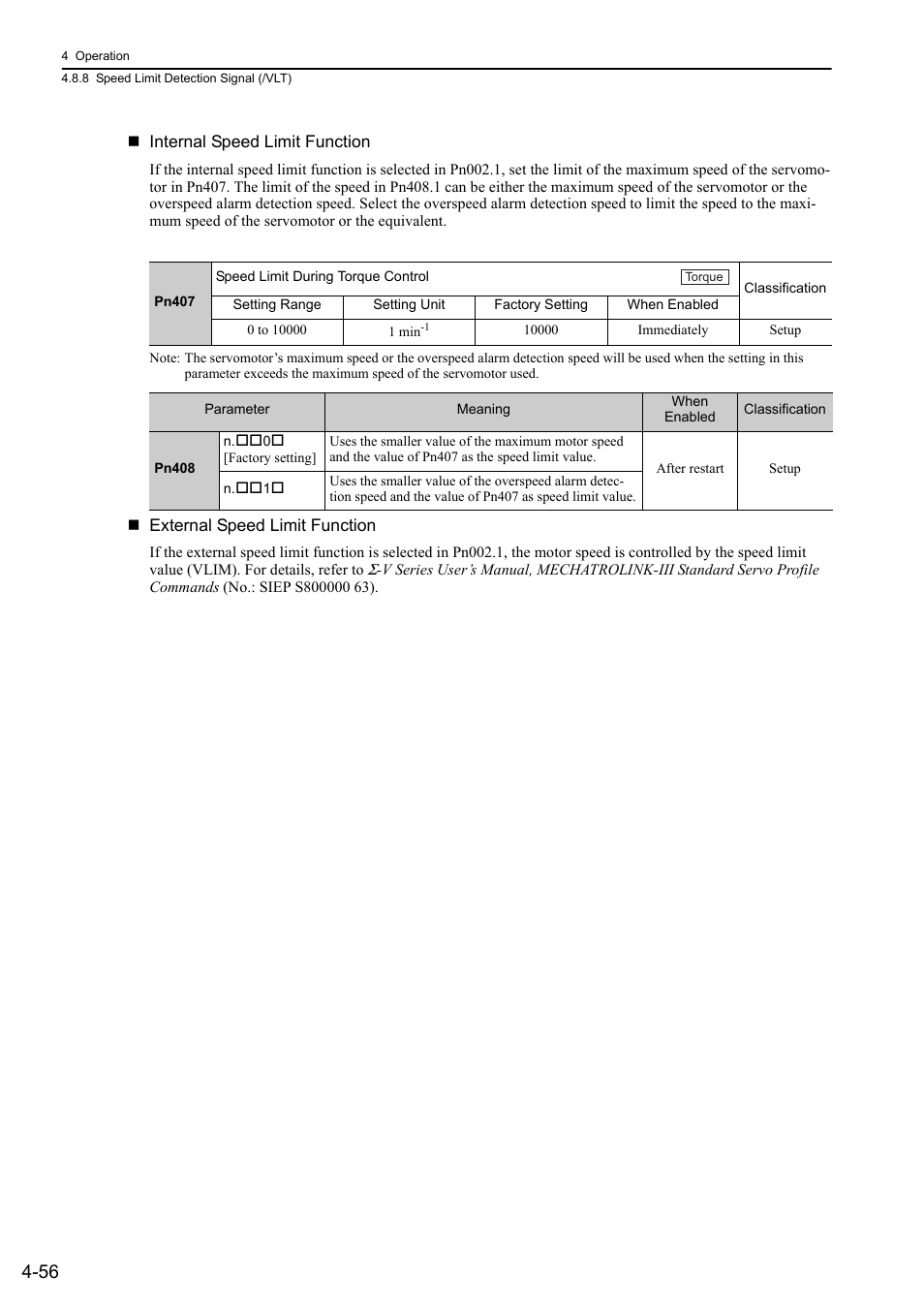 Yaskawa Sigma-5 User Manual: Design and Maintenance - Rotary Motors MECHATROLINK-III Communications Reference User Manual | Page 141 / 391