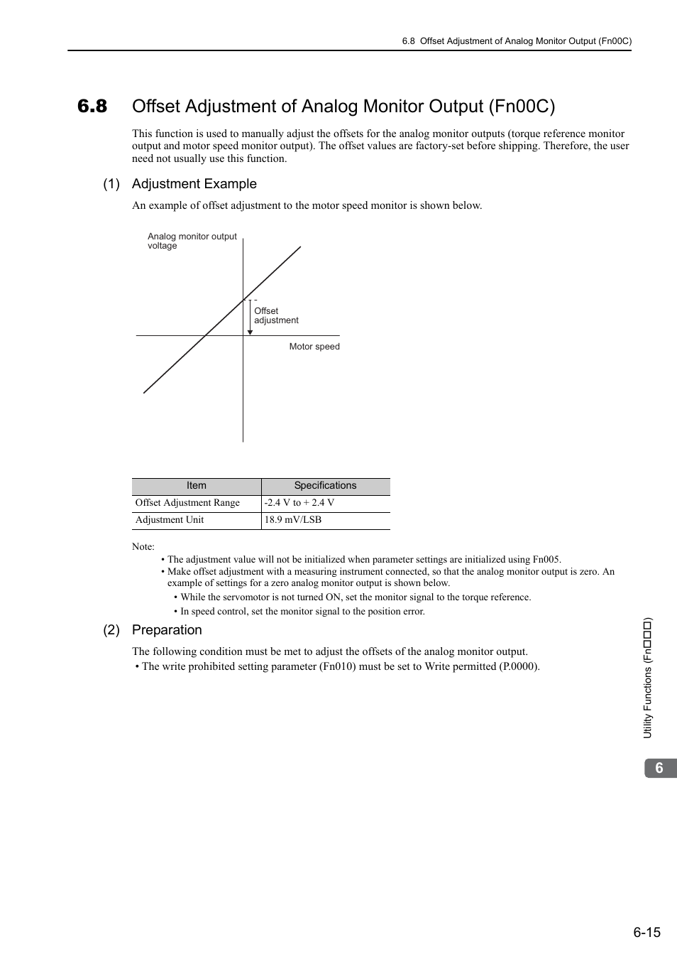 1) adjustment example, 2) preparation | Yaskawa Sigma-5 User Manual: Design and Maintenance - Rotary Motors MECHATROLINK-III Communications Reference User Manual | Page 241 / 391
