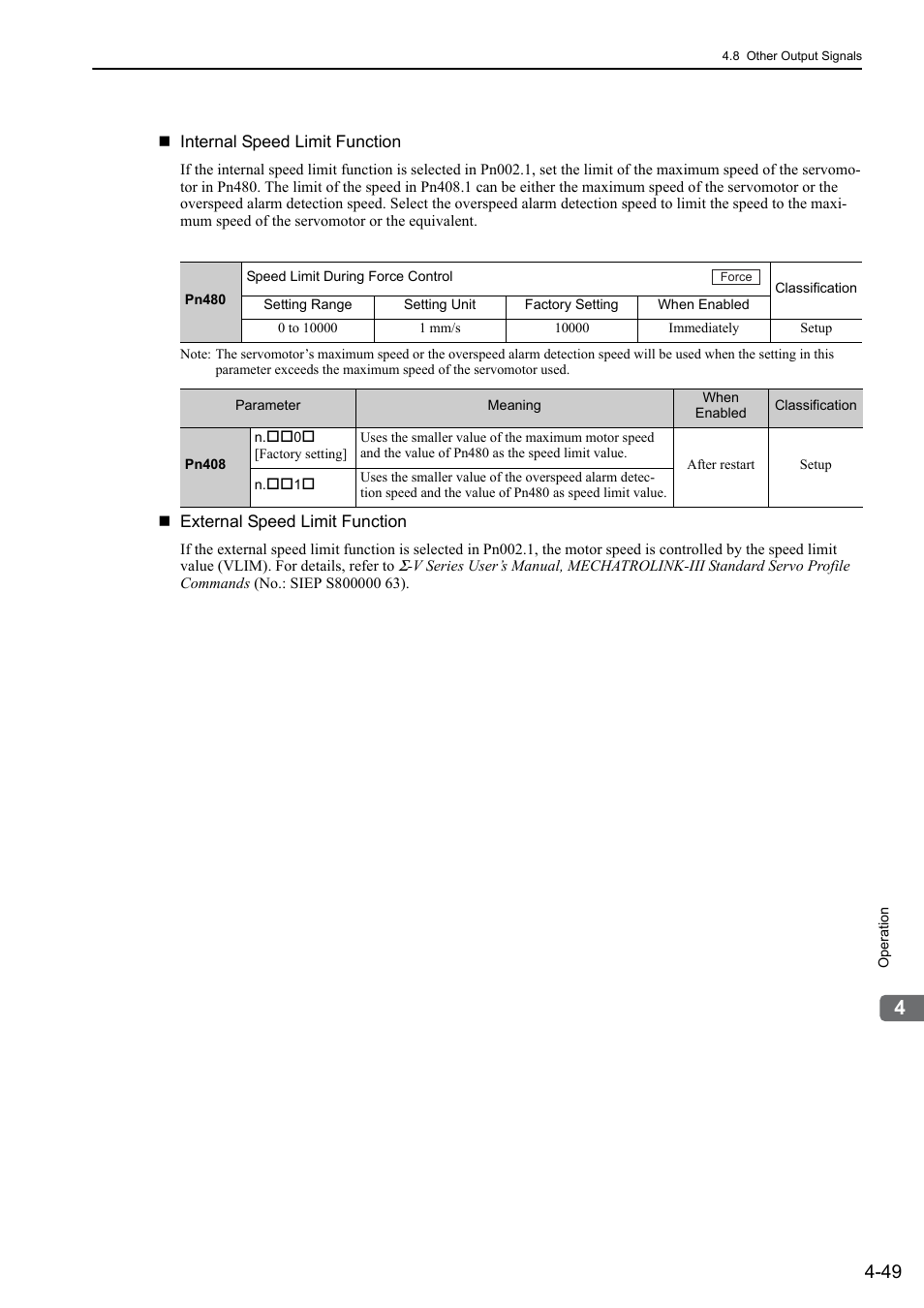 Yaskawa Sigma-5 User Manual: Design and Maintenance - Linear Motors MECHATROLINK-III Communications Reference User Manual | Page 137 / 357