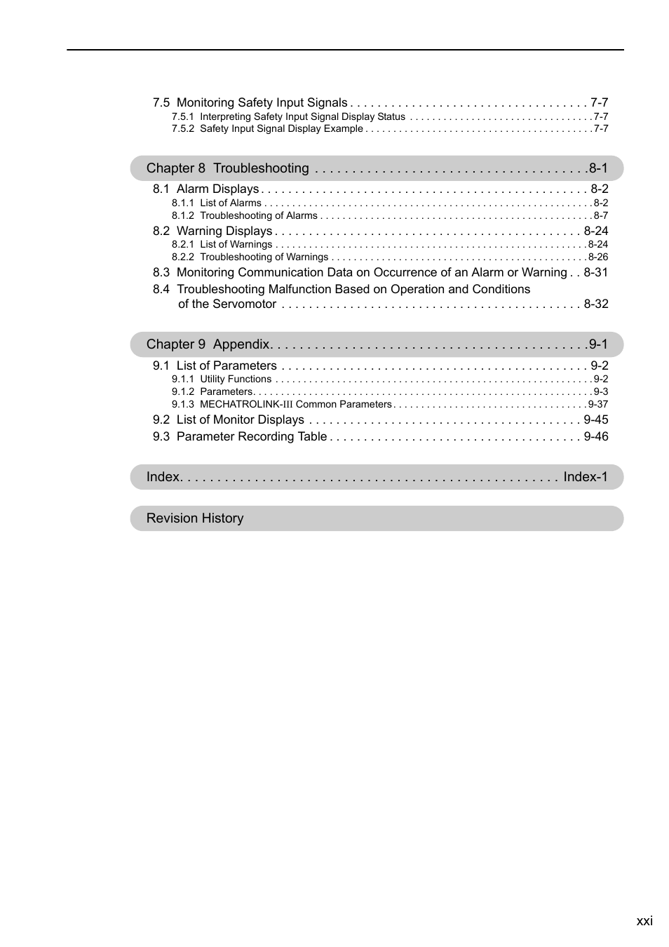 Yaskawa Sigma-5 User Manual: Design and Maintenance - Linear Motors MECHATROLINK-III Communications Reference User Manual | Page 21 / 357