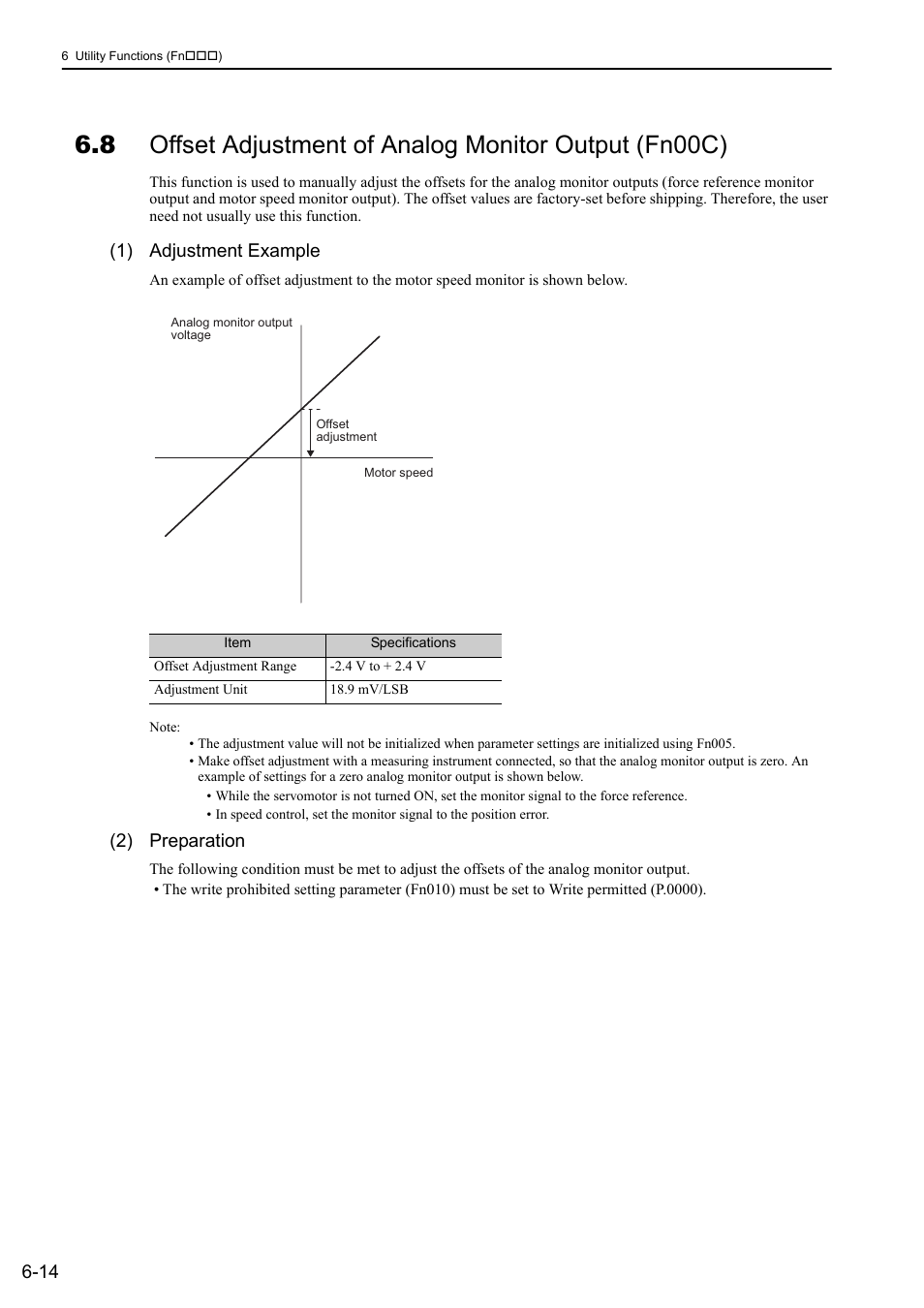 1) adjustment example, 2) preparation | Yaskawa Sigma-5 User Manual: Design and Maintenance - Linear Motors MECHATROLINK-III Communications Reference User Manual | Page 229 / 357