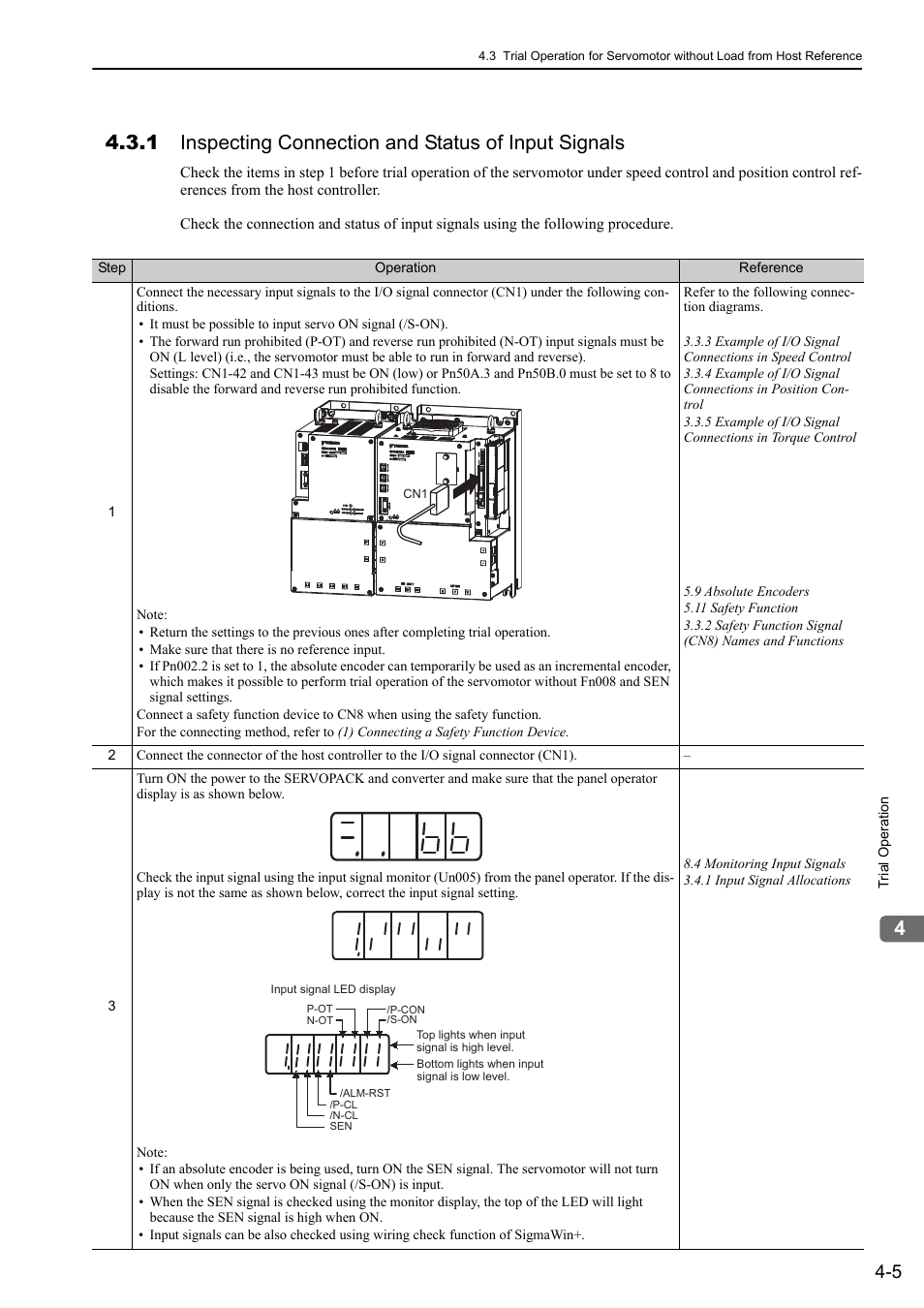 Yaskawa Sigma-5 Large Capacity Users Manual: Design and Maintenance-Rotary Motors-Analog Voltage and Pulse Train Reference User Manual | Page 111 / 434