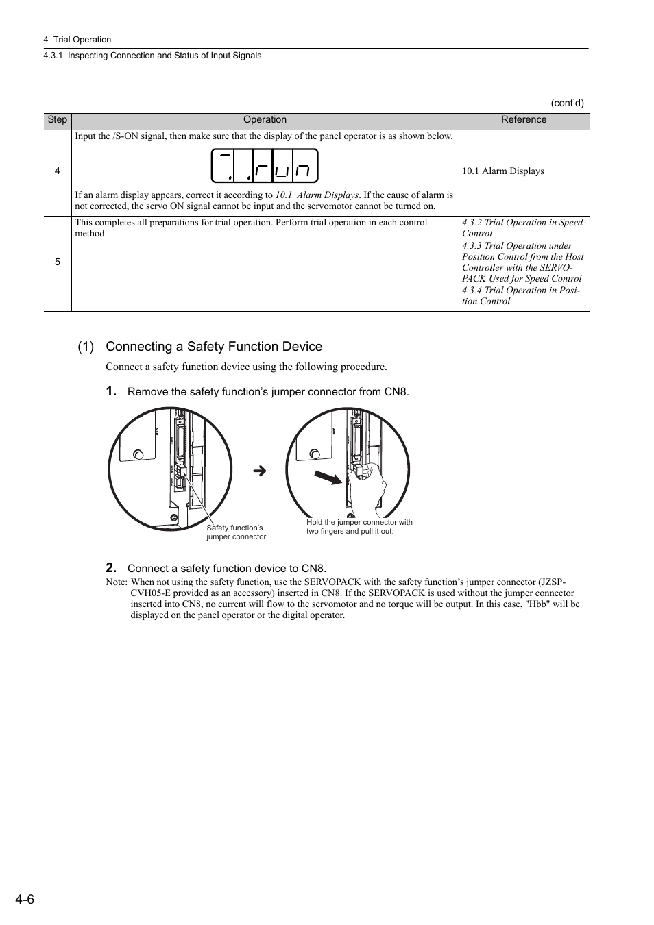 6 (1) connecting a safety function device, Analog | Yaskawa Sigma-5 Large Capacity Users Manual: Design and Maintenance-Rotary Motors-Analog Voltage and Pulse Train Reference User Manual | Page 112 / 434