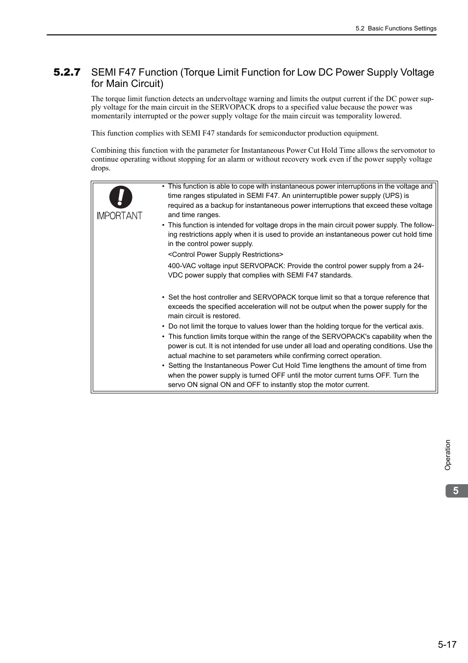 Yaskawa Sigma-5 Large Capacity Users Manual: Design and Maintenance-Rotary Motors-Analog Voltage and Pulse Train Reference User Manual | Page 138 / 434