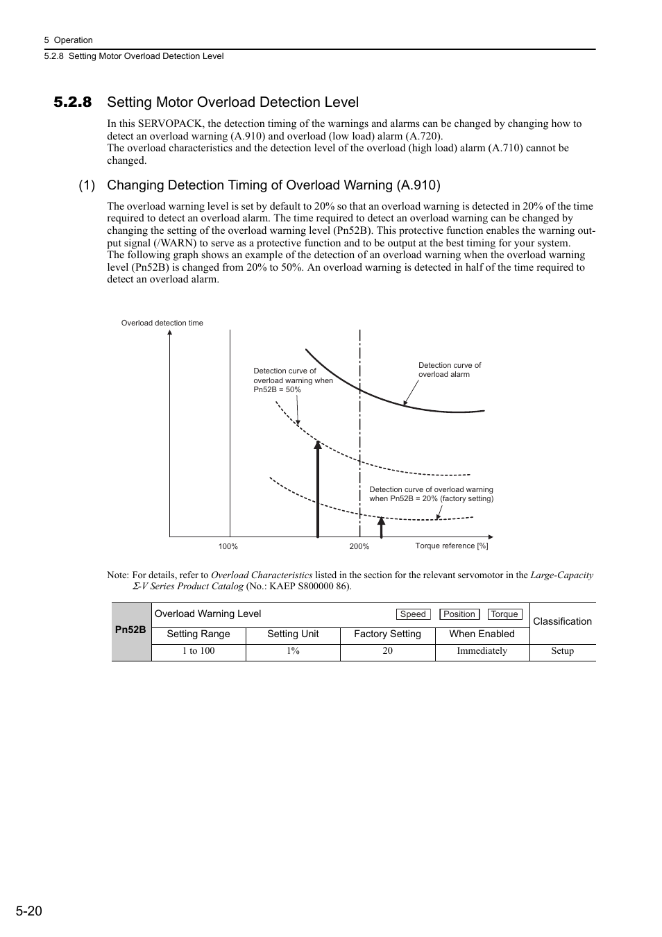 8 setting motor overload detection level, Rotation | Yaskawa Sigma-5 Large Capacity Users Manual: Design and Maintenance-Rotary Motors-Analog Voltage and Pulse Train Reference User Manual | Page 141 / 434