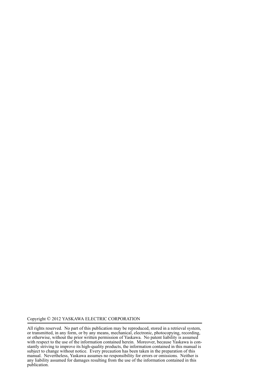 Yaskawa Sigma-5 Large Capacity Users Manual: Design and Maintenance-Rotary Motors-Analog Voltage and Pulse Train Reference User Manual | Page 2 / 434