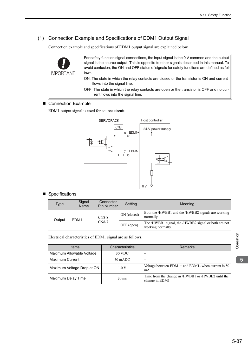 Yaskawa Sigma-5 Large Capacity Users Manual: Design and Maintenance-Rotary Motors-Analog Voltage and Pulse Train Reference User Manual | Page 208 / 434