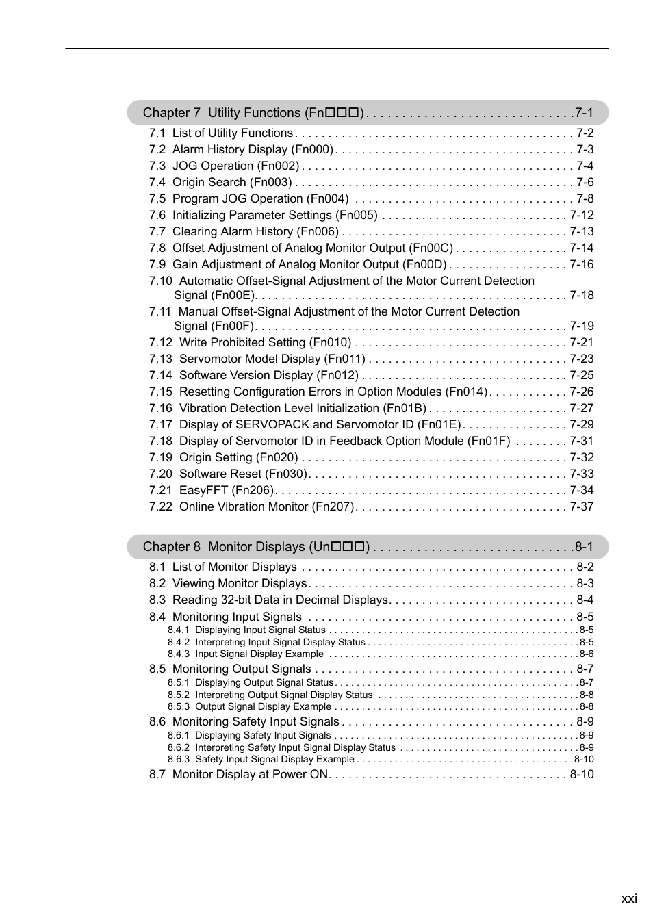 Yaskawa Sigma-5 Large Capacity Users Manual: Design and Maintenance-Rotary Motors-Analog Voltage and Pulse Train Reference User Manual | Page 21 / 434