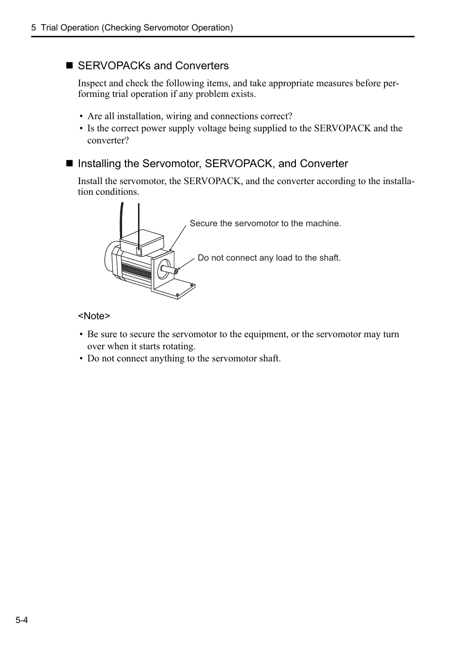 Yaskawa Sigma-5 Series User Manual:: For Use with Large-Capacity Models-Setup. Rotary Motors User Manual | Page 101 / 114