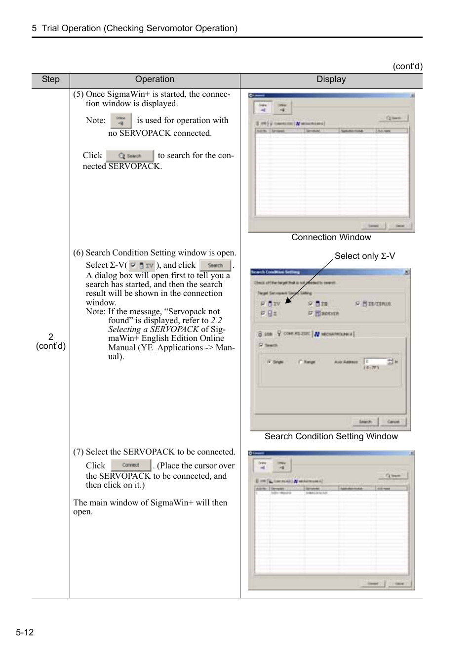 Yaskawa Sigma-5 Series User Manual:: For Use with Large-Capacity Models-Setup. Rotary Motors User Manual | Page 109 / 114