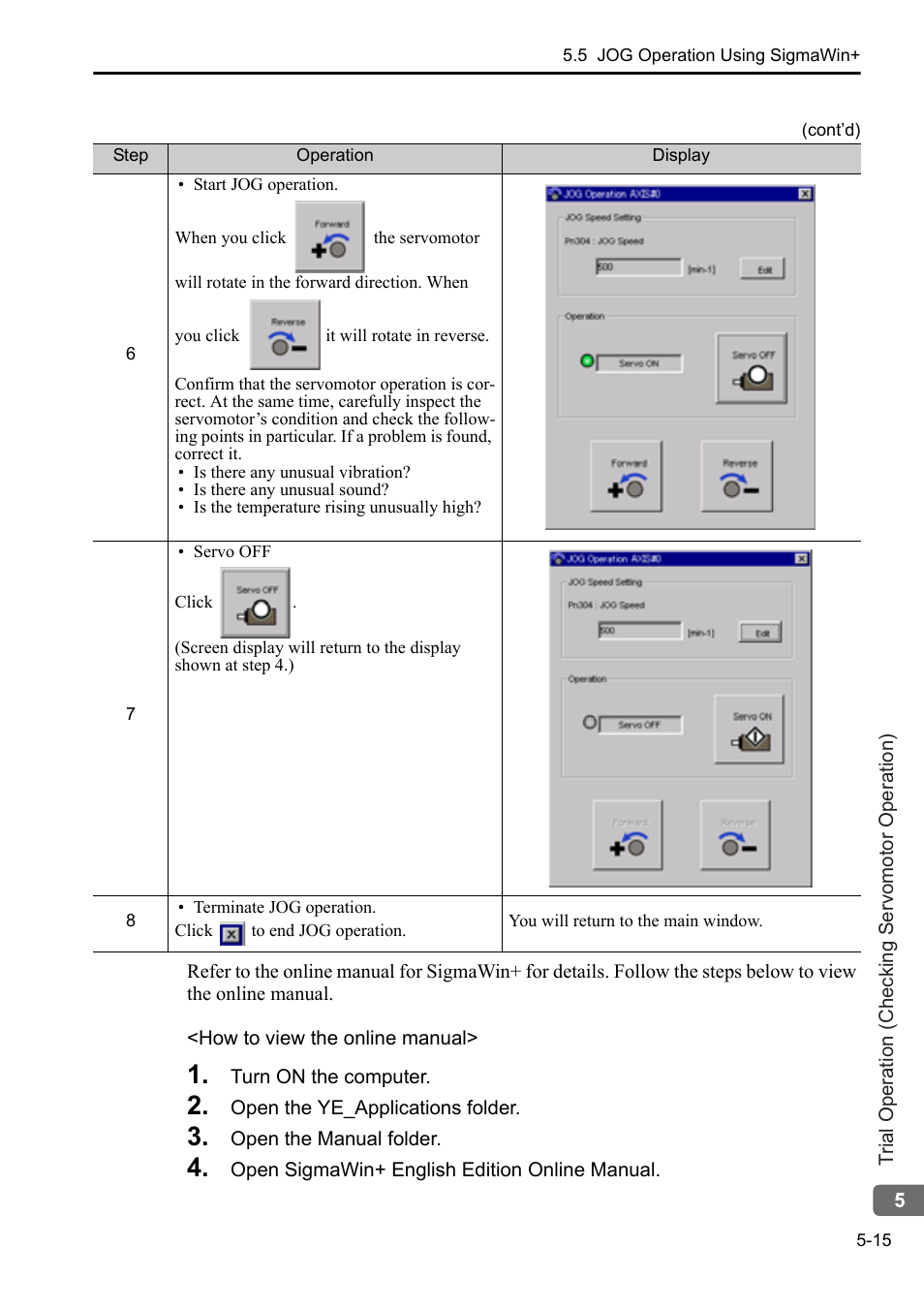 Yaskawa Sigma-5 Series User Manual:: For Use with Large-Capacity Models-Setup. Rotary Motors User Manual | Page 112 / 114