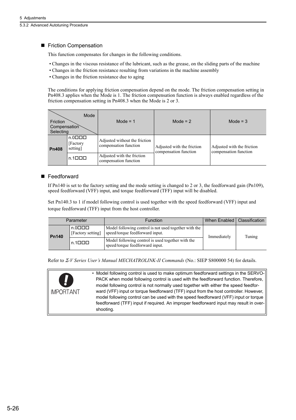 Yaskawa Sigma-5 Large Capacity Users Manual: Design and Maintenance-Rotary Motors-Mechatrolink-II Communication Reference User Manual | Page 192 / 390