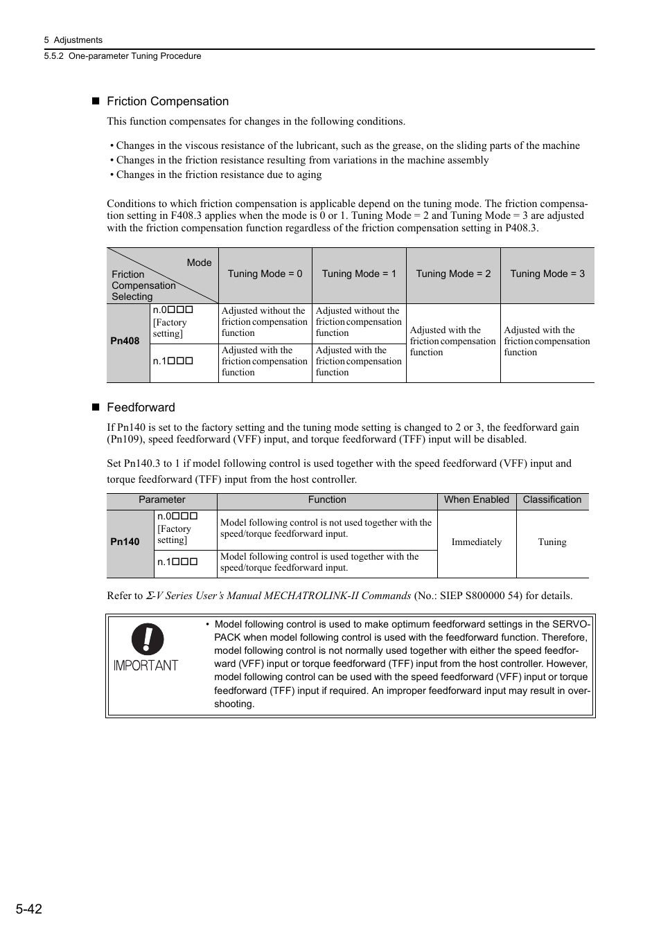 Yaskawa Sigma-5 Large Capacity Users Manual: Design and Maintenance-Rotary Motors-Mechatrolink-II Communication Reference User Manual | Page 208 / 390