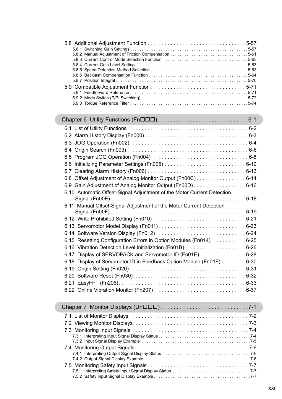 Yaskawa Sigma-5 Large Capacity Users Manual: Design and Maintenance-Rotary Motors-Mechatrolink-II Communication Reference User Manual | Page 21 / 390