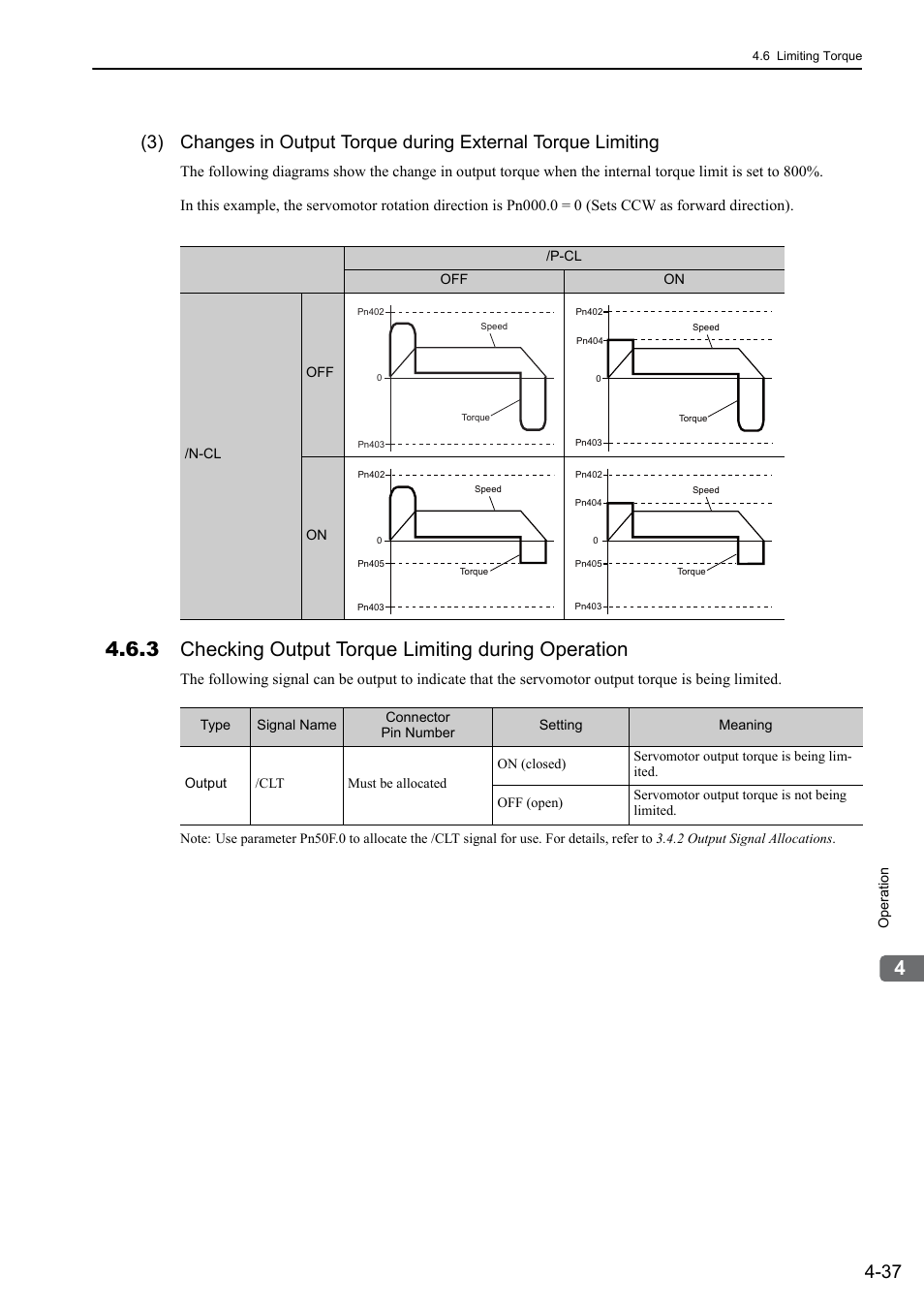 3 checking output torque limiting during operation | Yaskawa Sigma-5 Large Capacity Users Manual: Design and Maintenance-Rotary Motors-Mechatrolink-III Communication Reference User Manual | Page 133 / 410