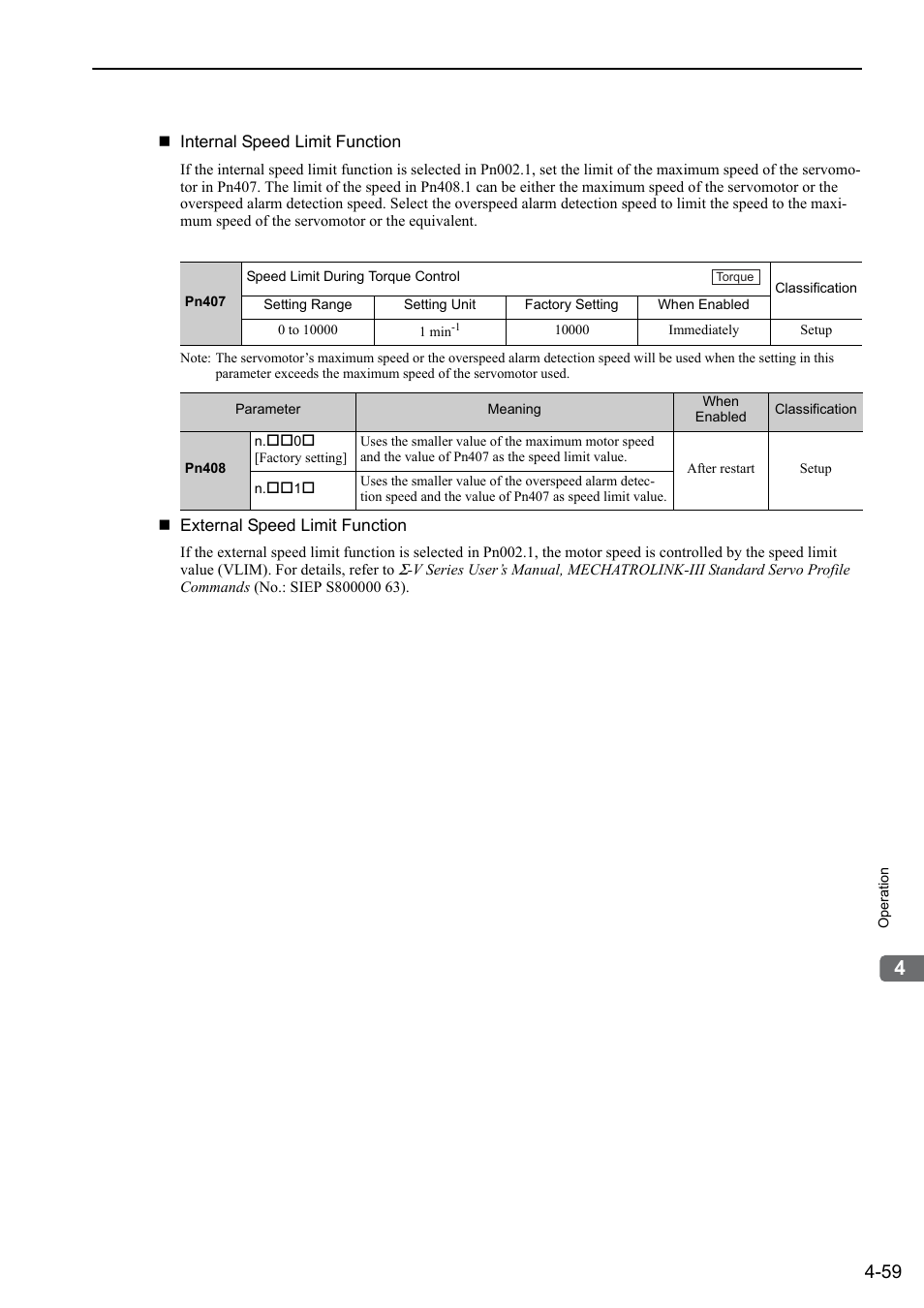 Yaskawa Sigma-5 Large Capacity Users Manual: Design and Maintenance-Rotary Motors-Mechatrolink-III Communication Reference User Manual | Page 155 / 410