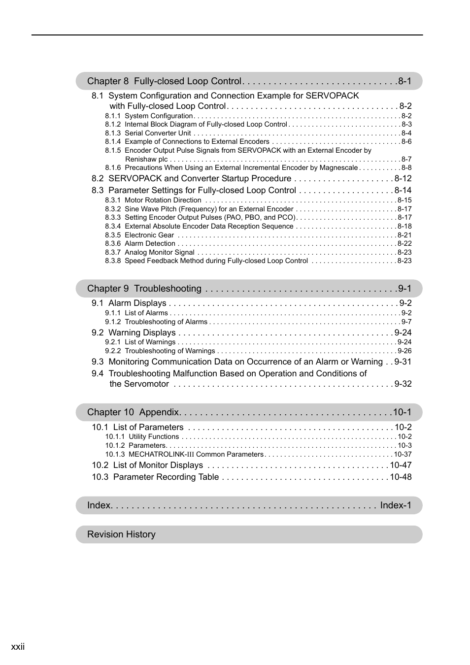 Yaskawa Sigma-5 Large Capacity Users Manual: Design and Maintenance-Rotary Motors-Mechatrolink-III Communication Reference User Manual | Page 22 / 410