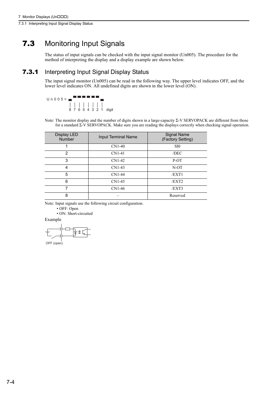 3 monitoring input signals, 1 interpreting input signal display status, Mecha | Yaskawa Sigma-5 Large Capacity Users Manual: Design and Maintenance-Rotary Motors-Mechatrolink-III Communication Reference User Manual | Page 285 / 410